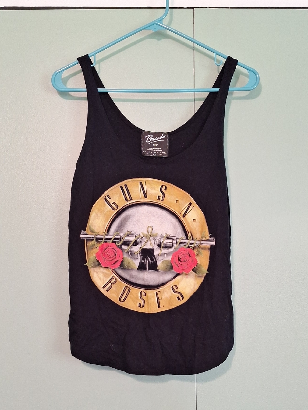 Bravado Guns And Roses Black Tank Top Size Small